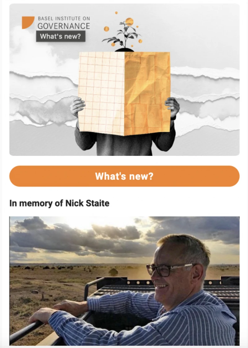 Basel Institute newsletter - February 2024 cover