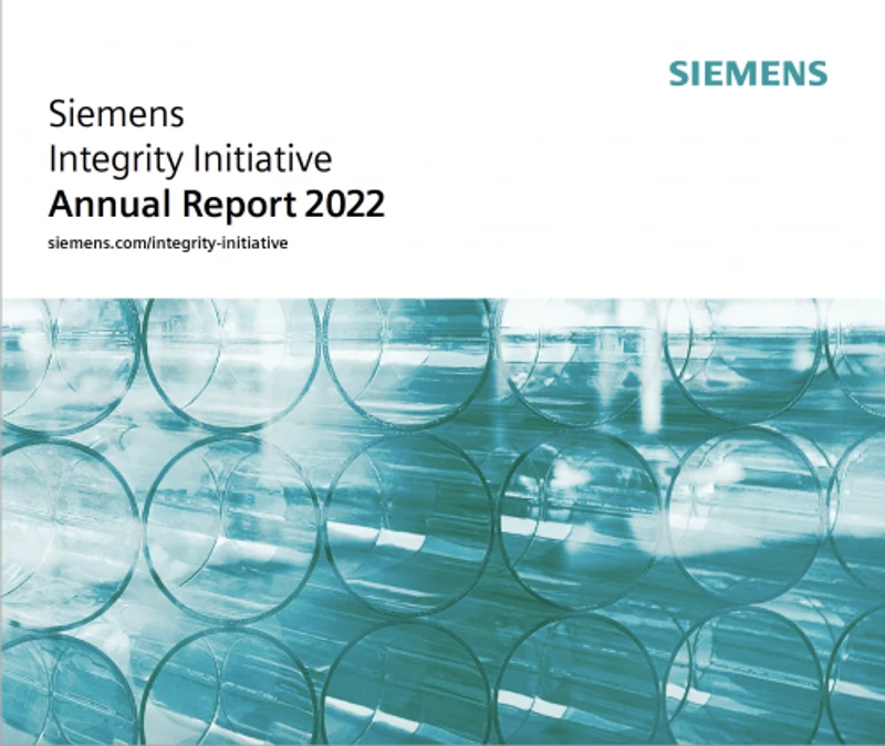 Siemens Integrity Initiative Annual Report 2022 cover