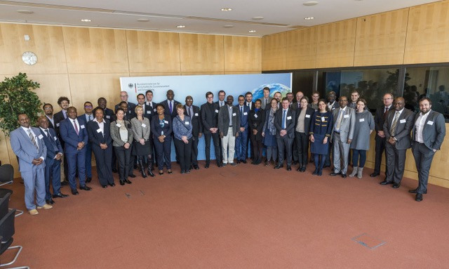 Group photo at a meeting of African and European leaders