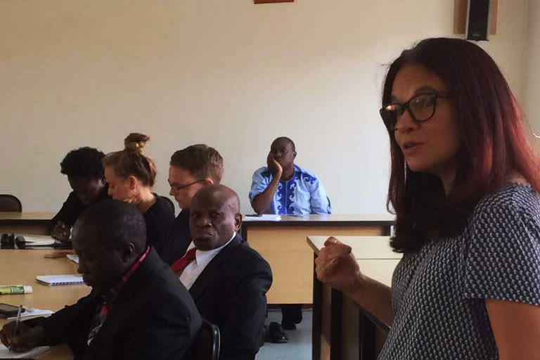 Claudia Baez Camargo in Uganda workshop