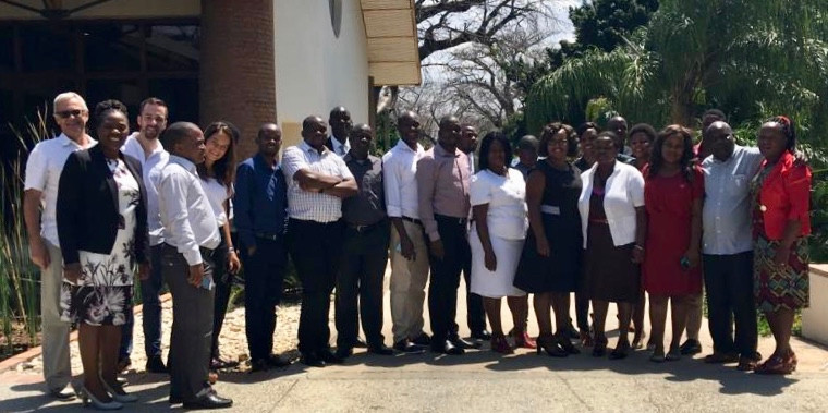 Group of corruption research trainees in Malawi