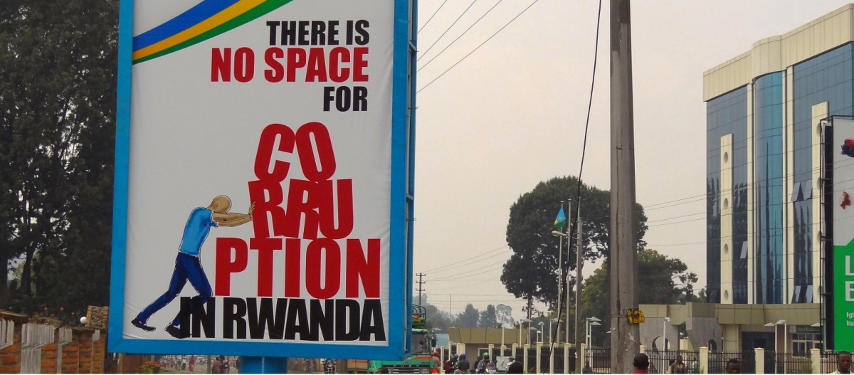 Anti-corruption poster in Rwanda