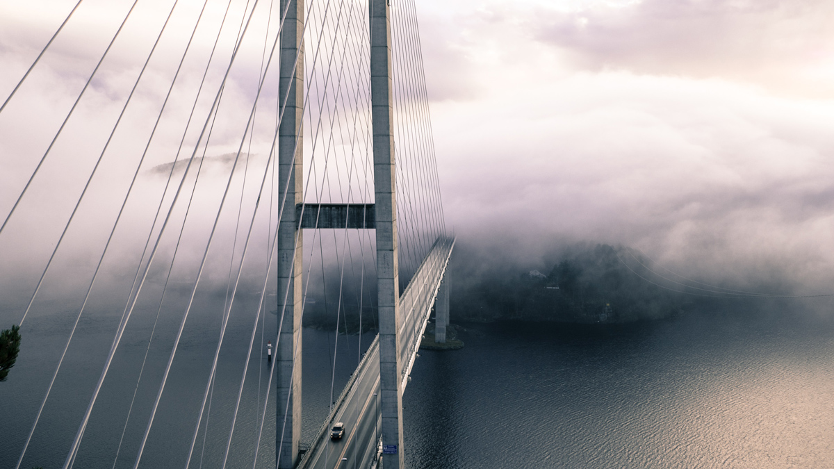 Bridge into the clouds