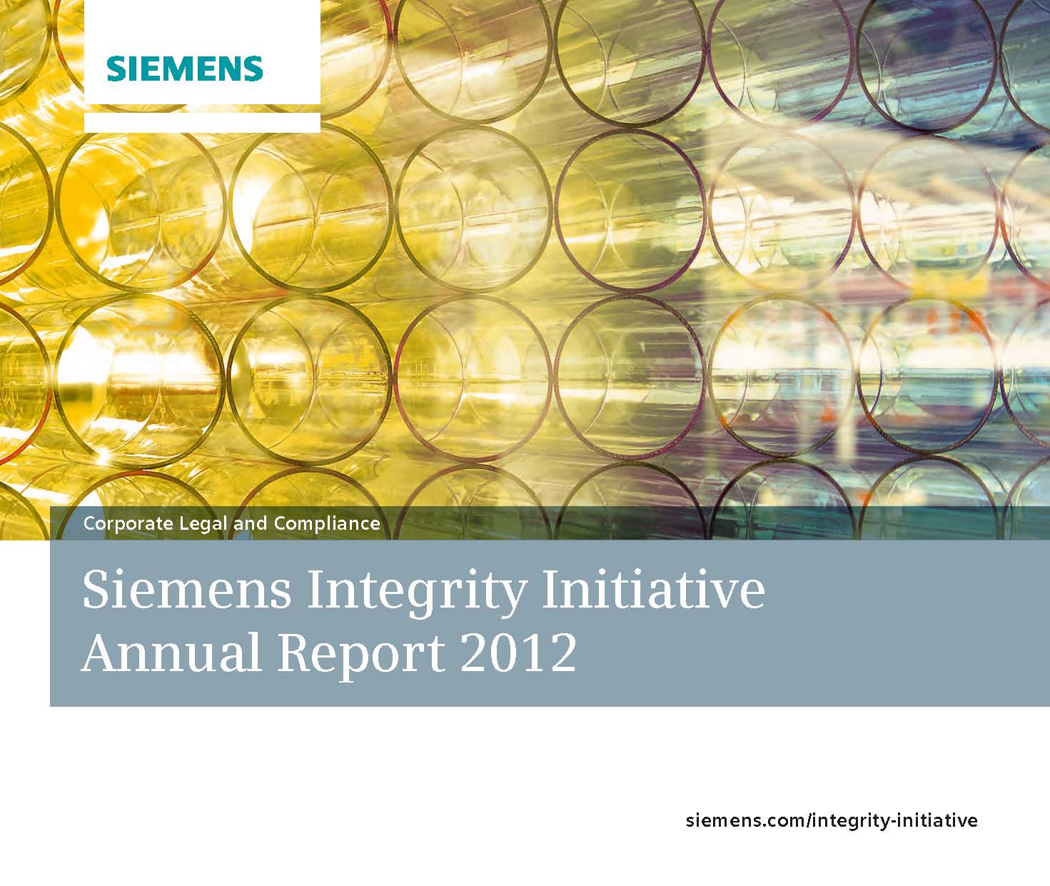 Siemens Integrity Initiative AR 2012 cover page