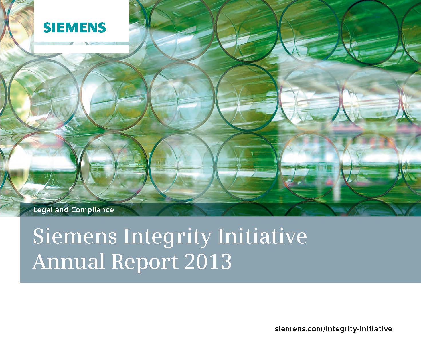 Siemens Integrity Initiative AR 2013 cover page