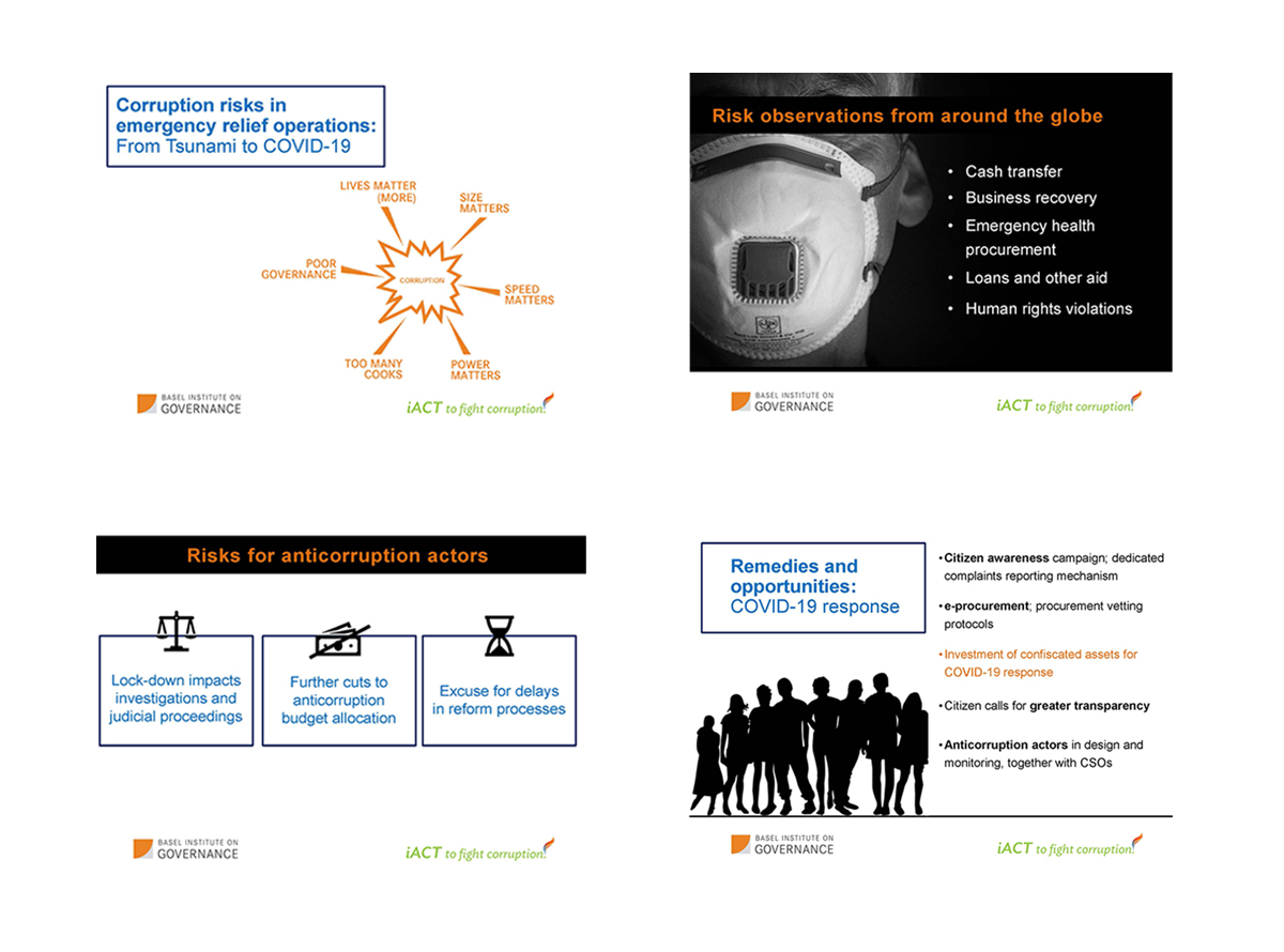 Gretta Fenner's slides at an ADB webinar on corruption risks in a crisis