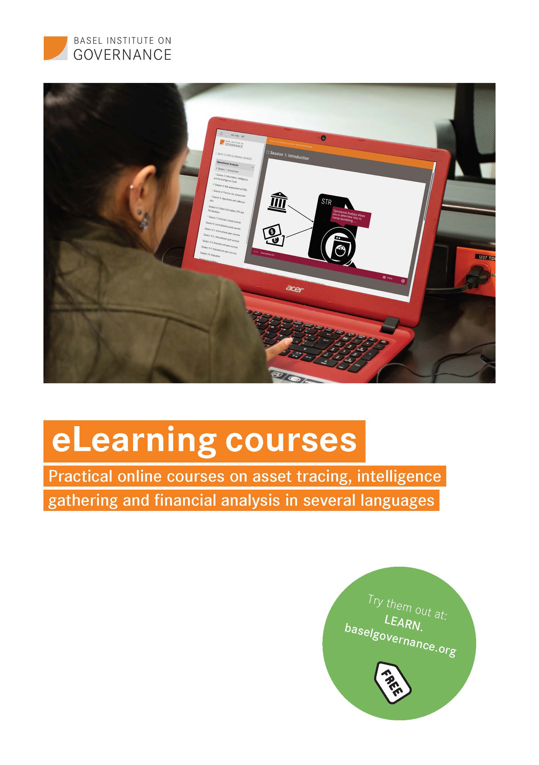 Cover of eLearning flyer