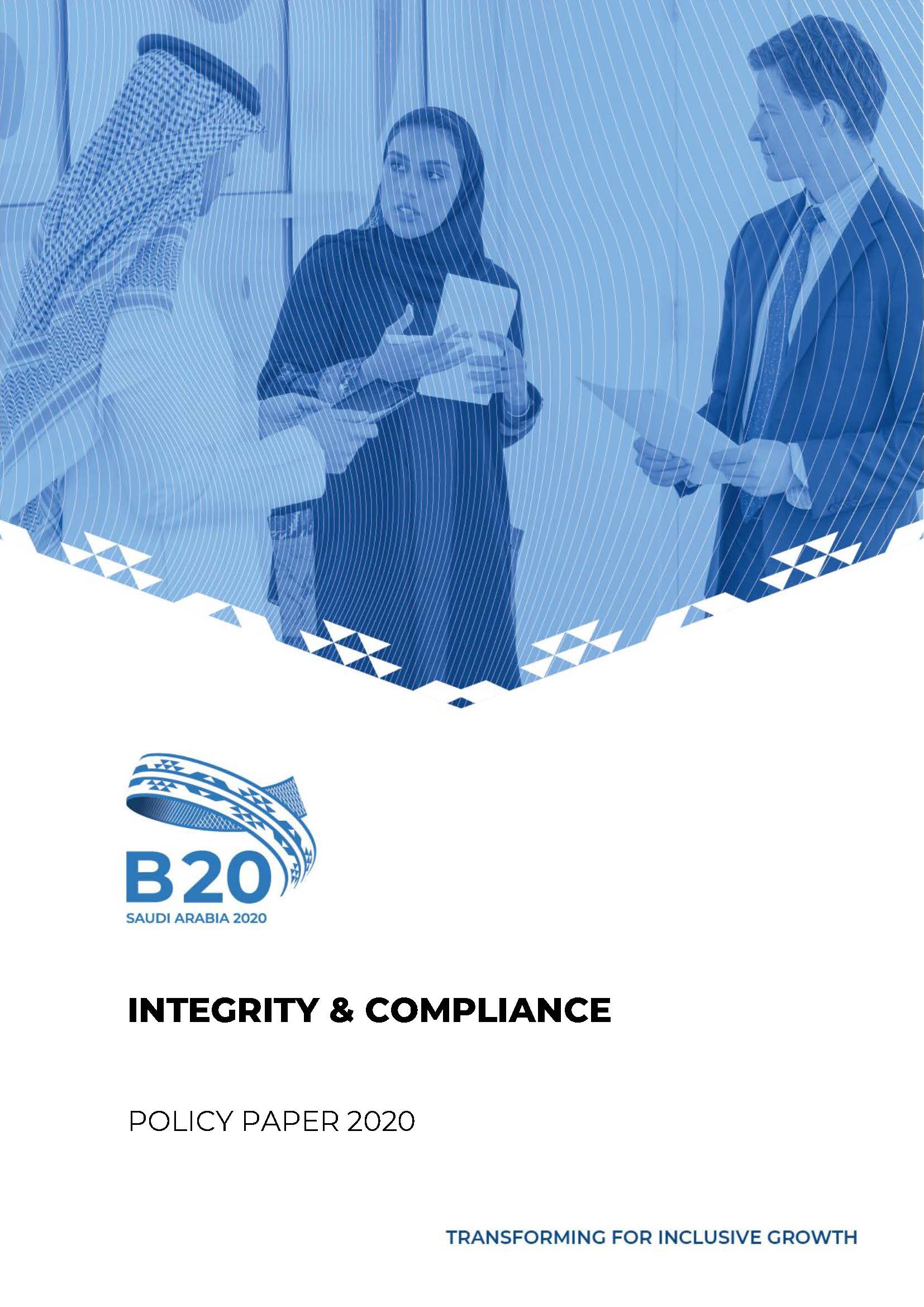 B20 Saudi Arabia Integrity and Compliance Policy Paper 2020