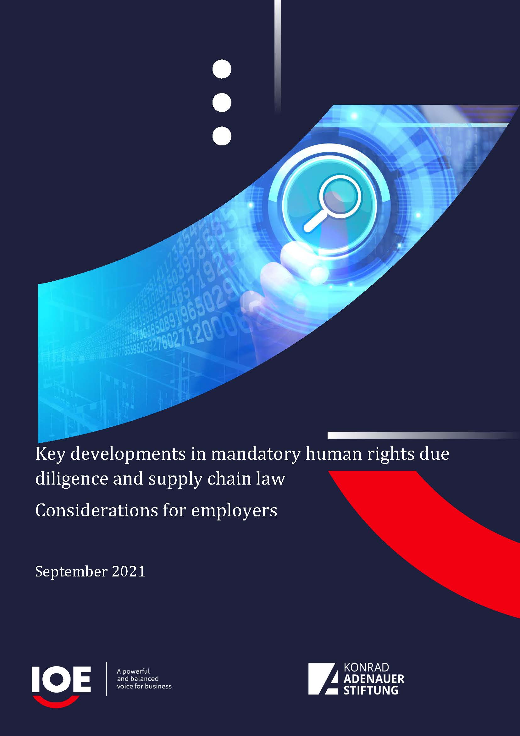 Cover page of Key developments in mandatory human rights due diligence and supply chain law