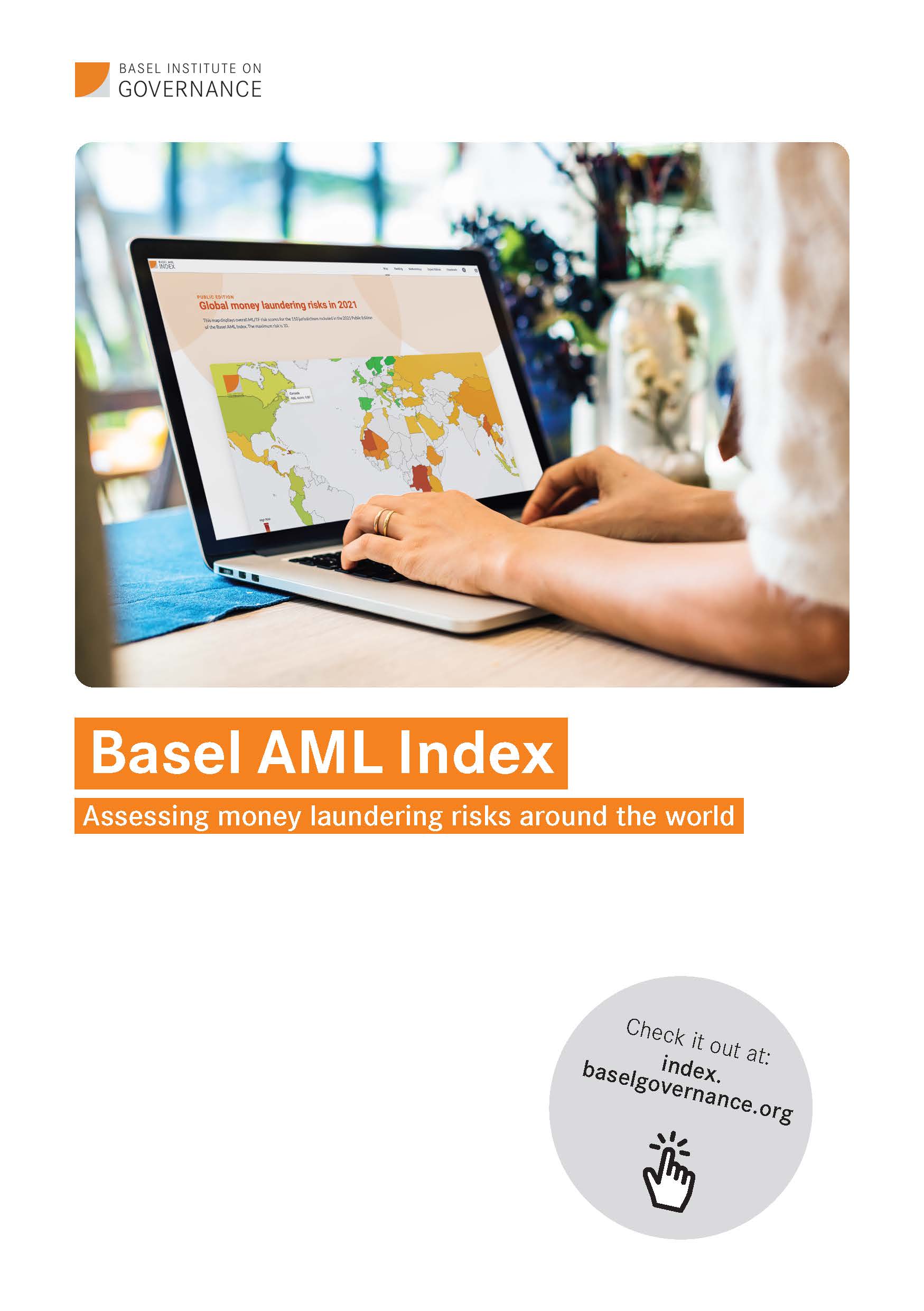 Cover page of Basel AML Index flyer