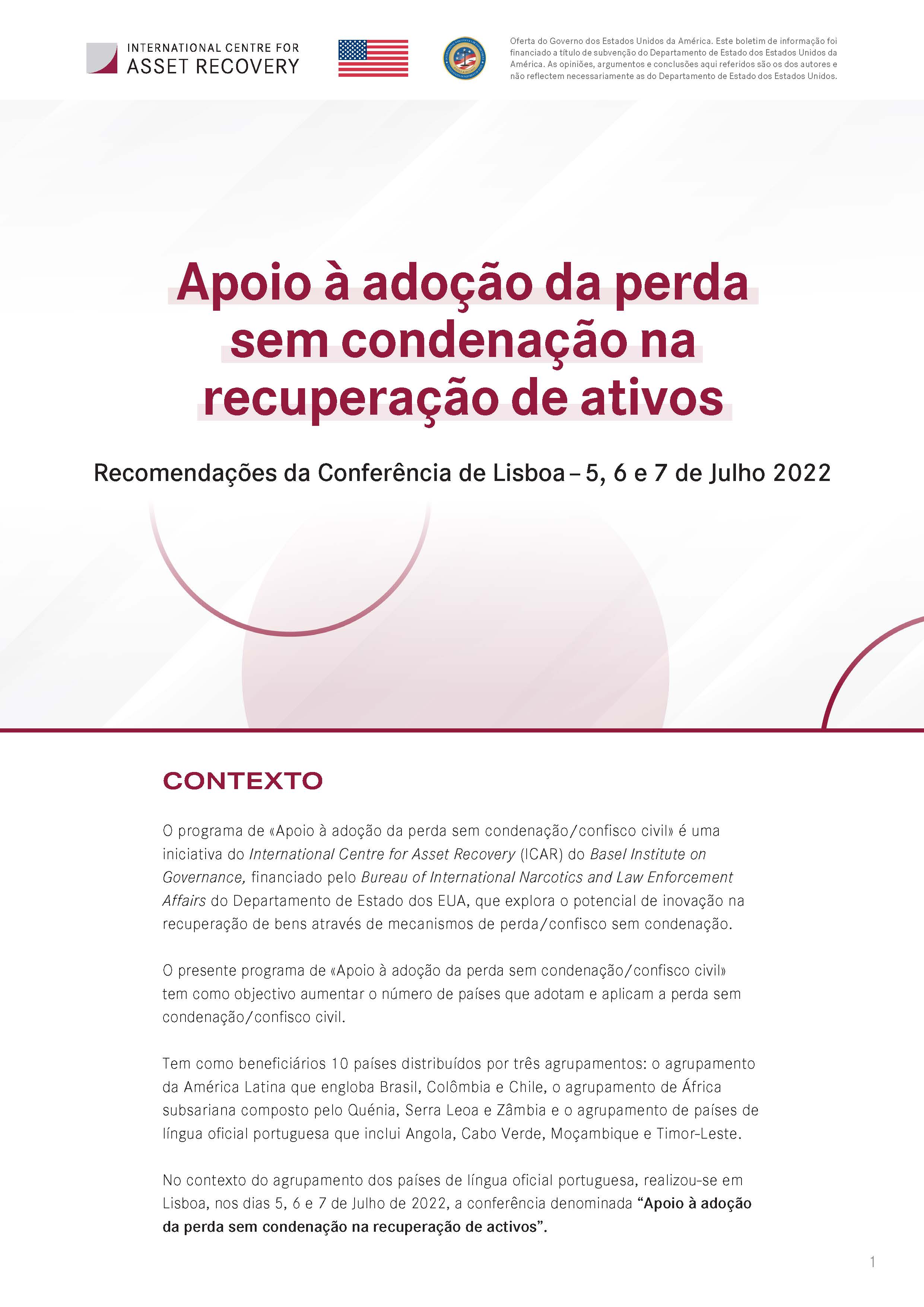 Lisbon Conference recommendations PT
