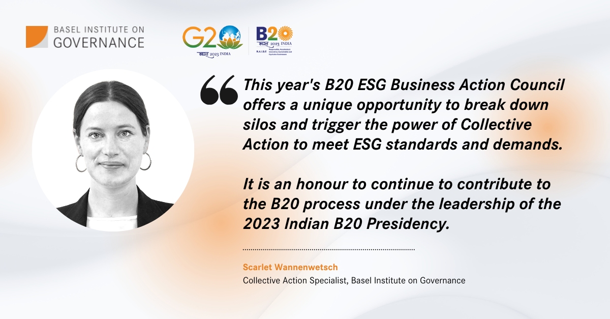 B20 India slide with quote from Scarlet Wannenwetsch