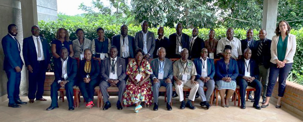 Group picture following training course in Malawi