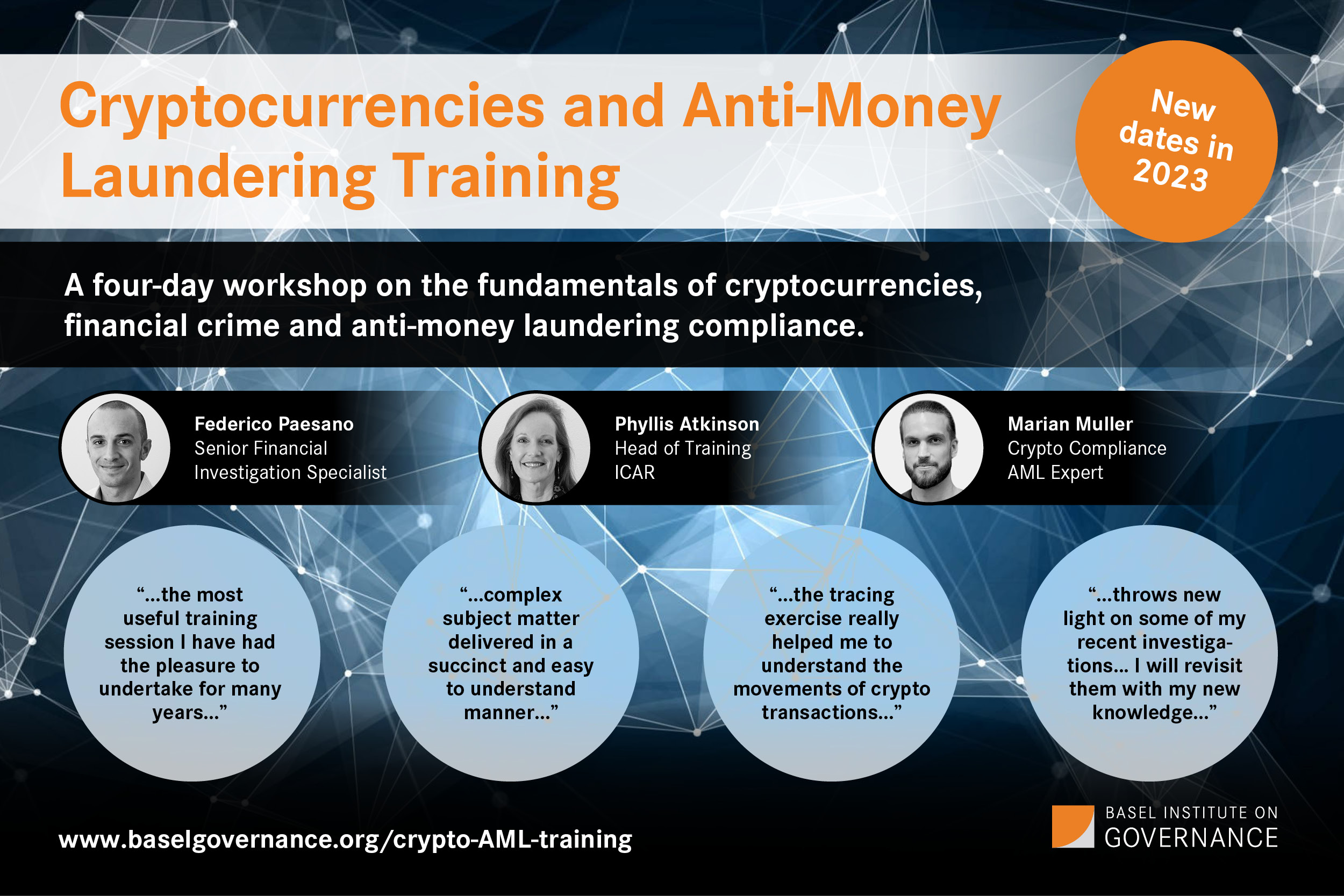 Crypto training course banner