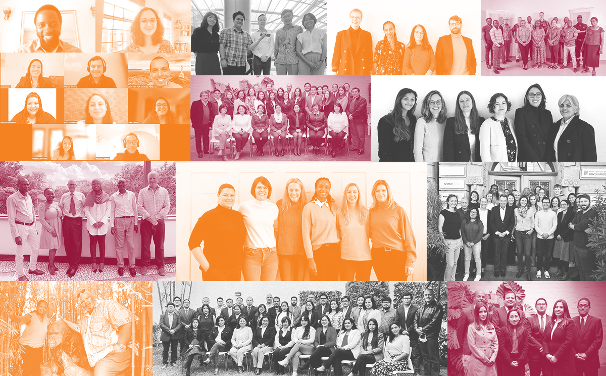 Collage of photos of Basel Institute staff