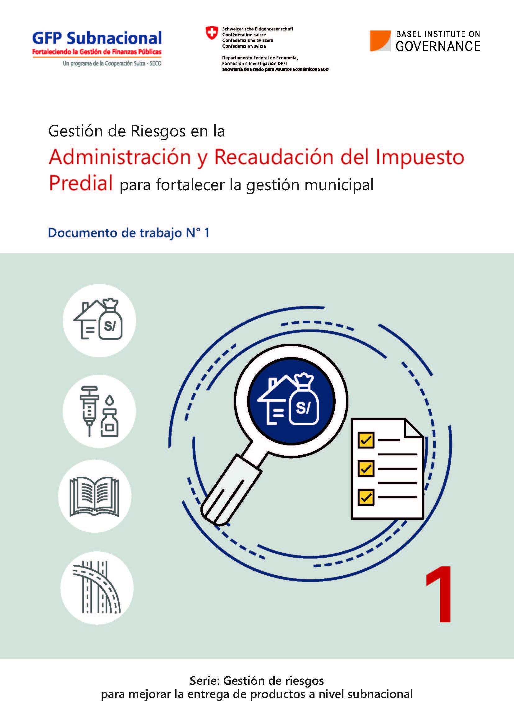 Gestion de riesgos report cover page