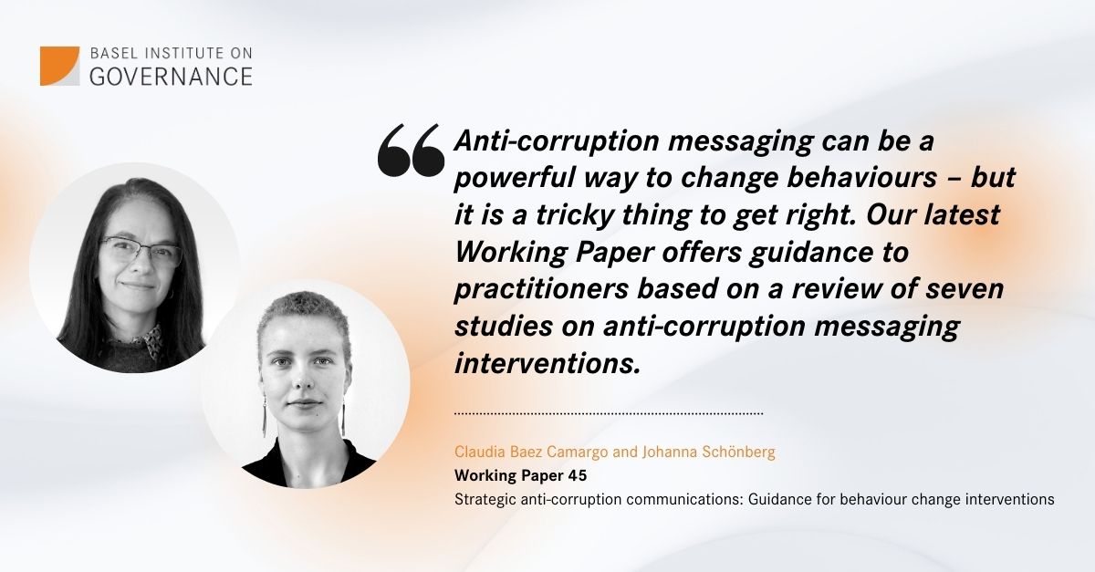 Anti corruption messaging can be a powerful way to change behaviours - but it is tricky to get right.