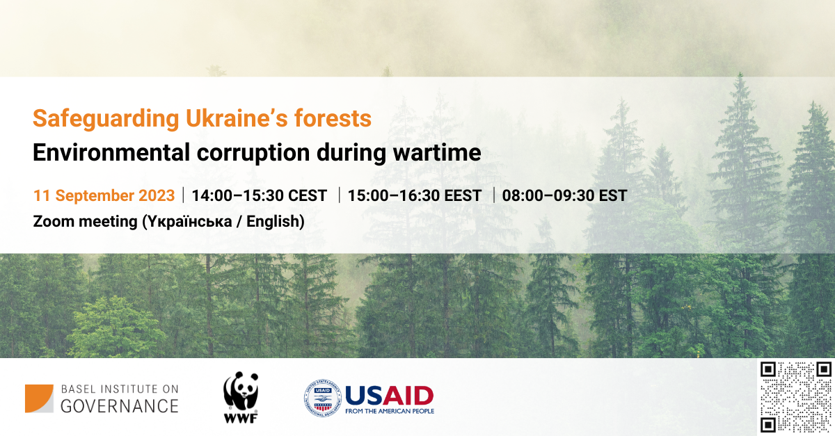 Safeguarding Ukraine's forests event slide