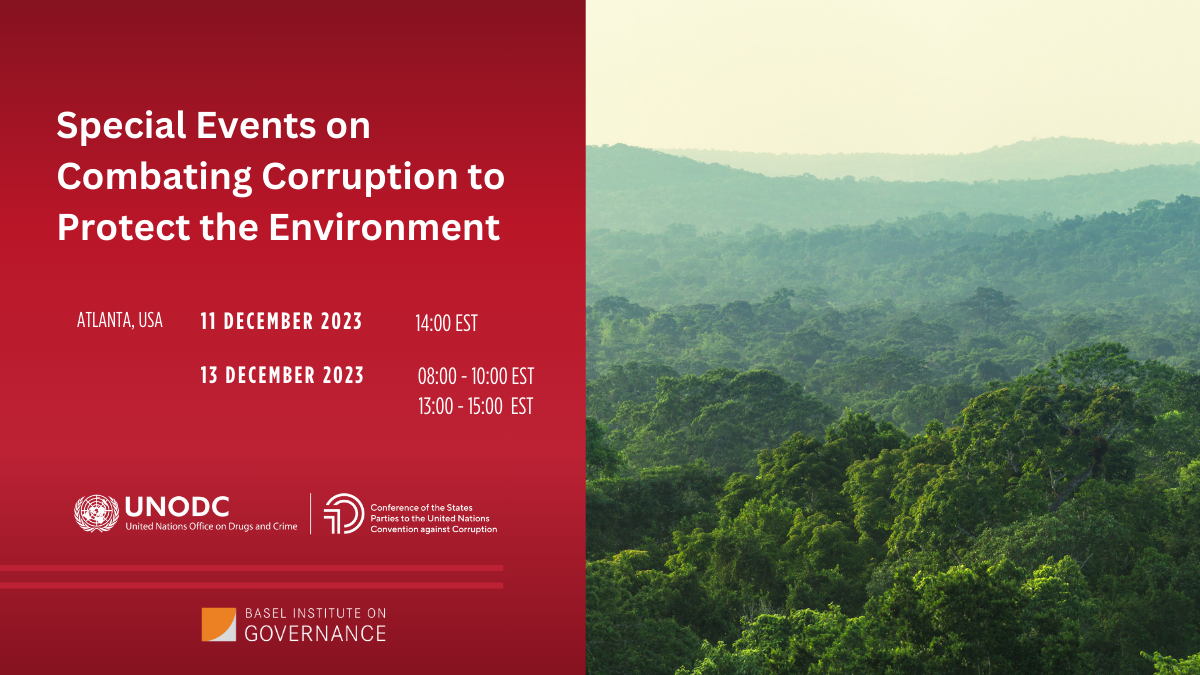 Special events on combating corruption environmen