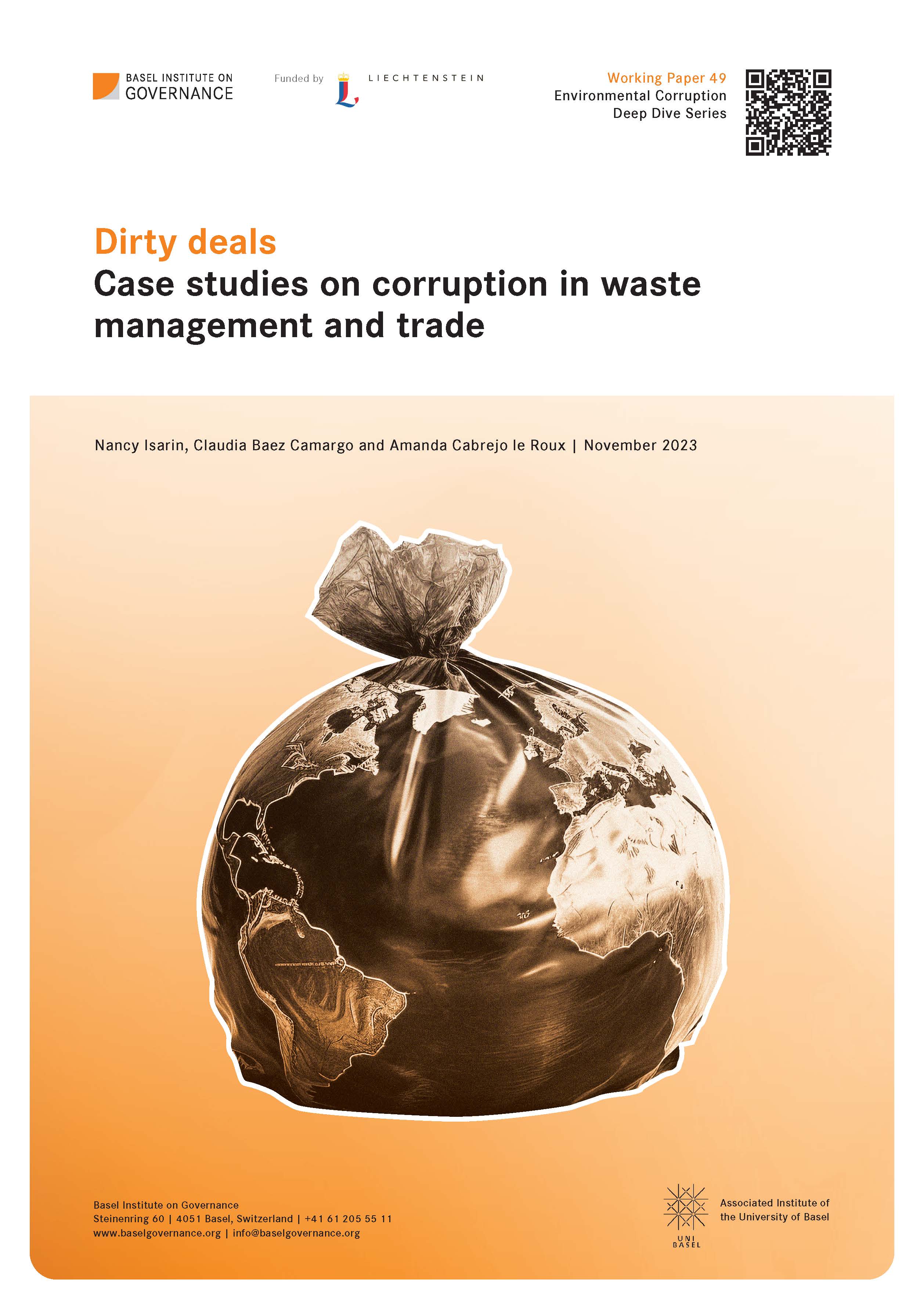 Cover page of waste corruption paper