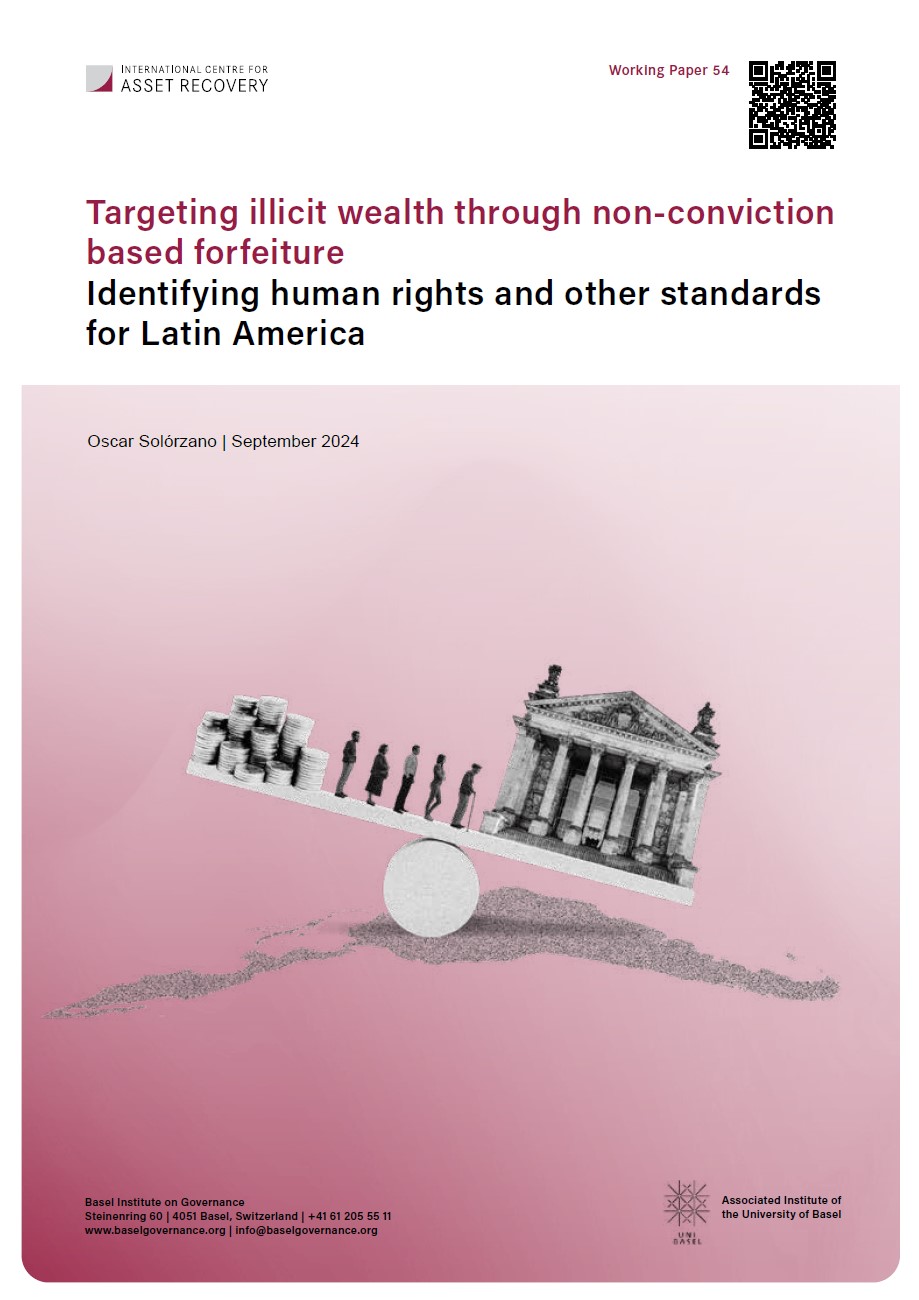 Cover Page of Working Paper 54 on non-conviction based forfeiture in Latin America