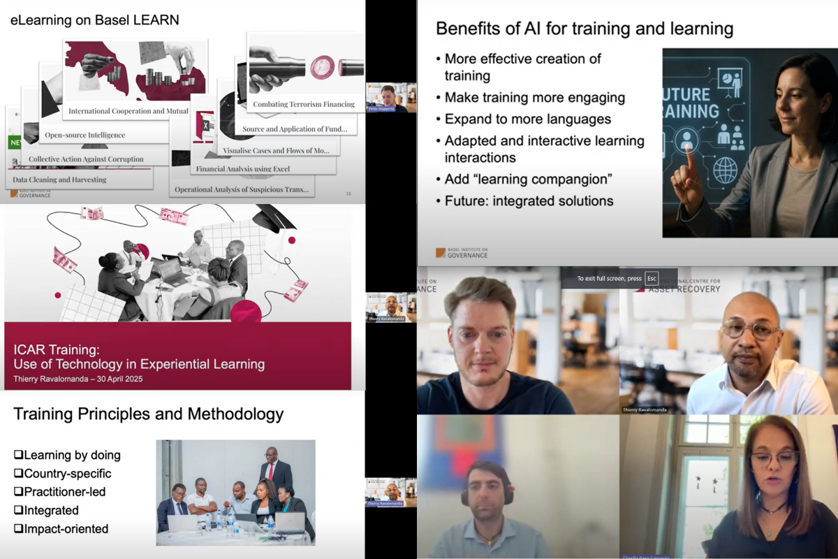 Collage of Webinar From eLearning to AI
