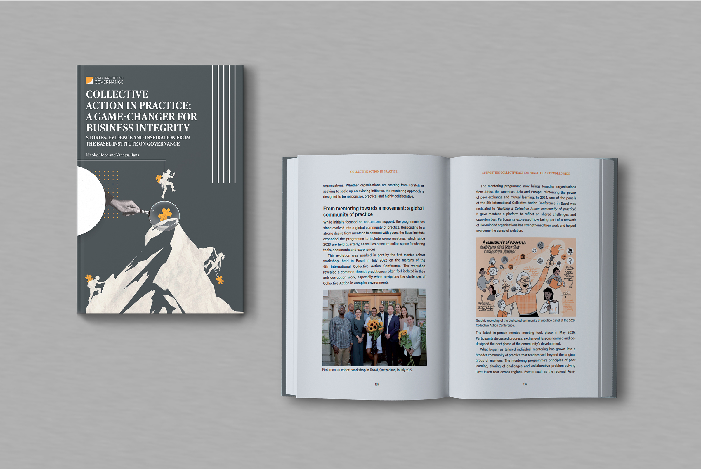 mock up image of the book Collective Action in practice: a game-changer for business integrity