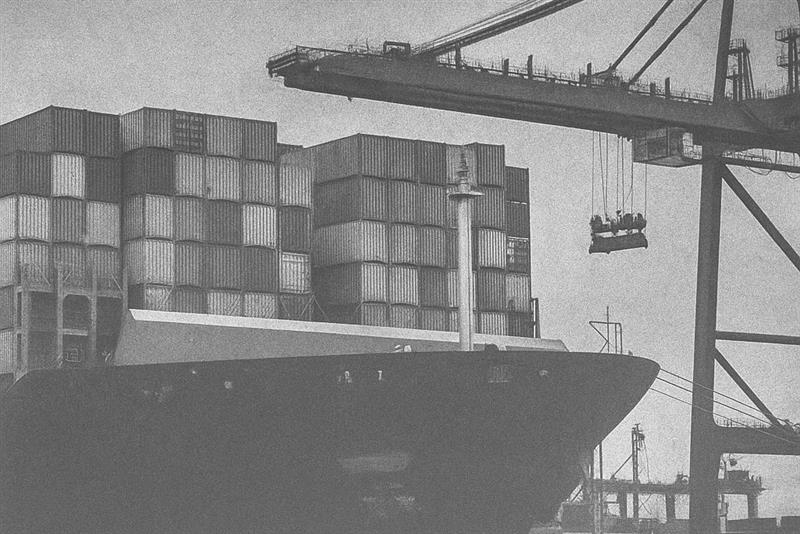Illustrative image of a sea port