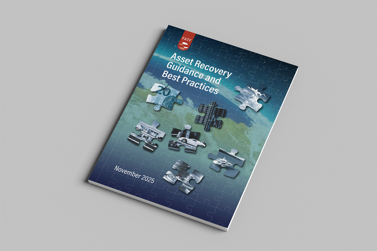 Mockup of FATF magazine on Asset Recovery Guidance and Best Practices