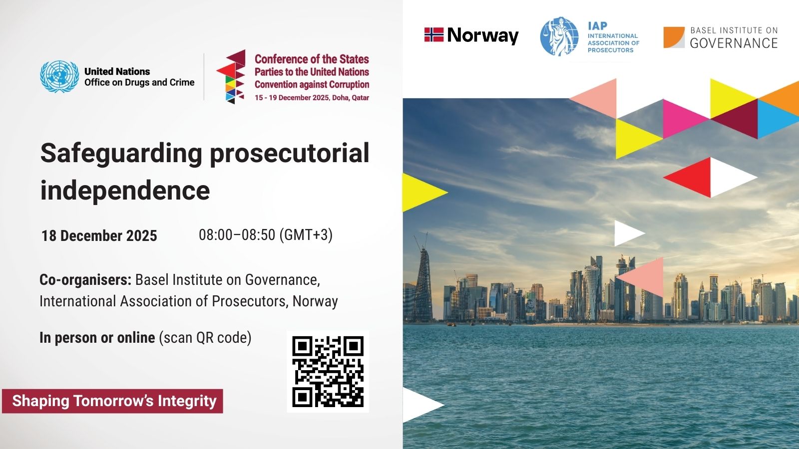 CoSP side event_safeguarding prosecutorial independence