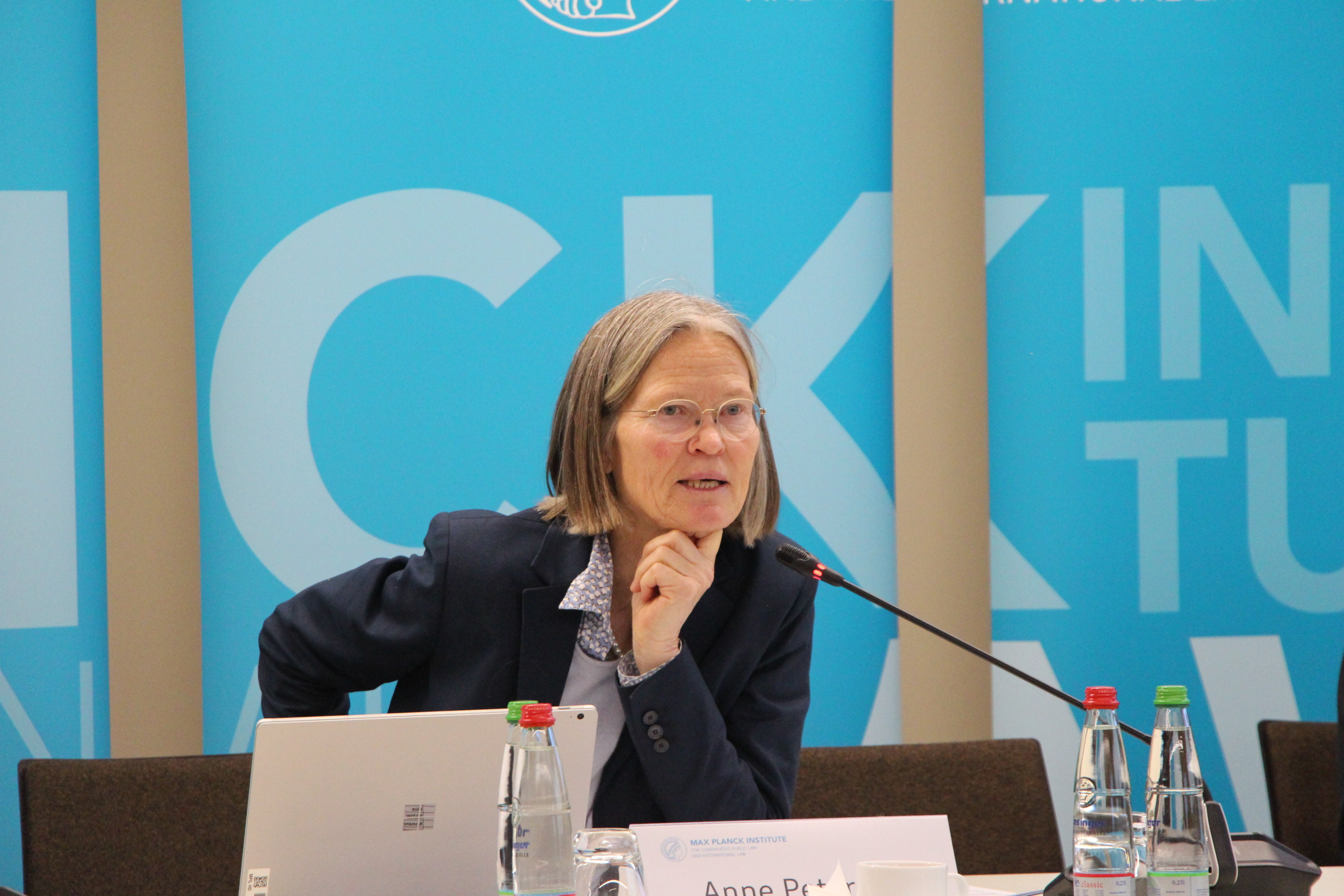 Anne Peters at the conference on "meat governance" in January 2025 at MPIL in Heidelberg 