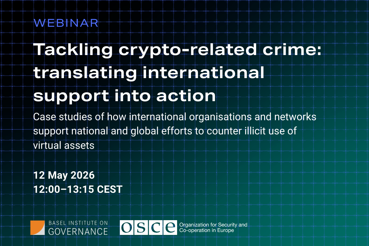 Webinar on crypto crime
