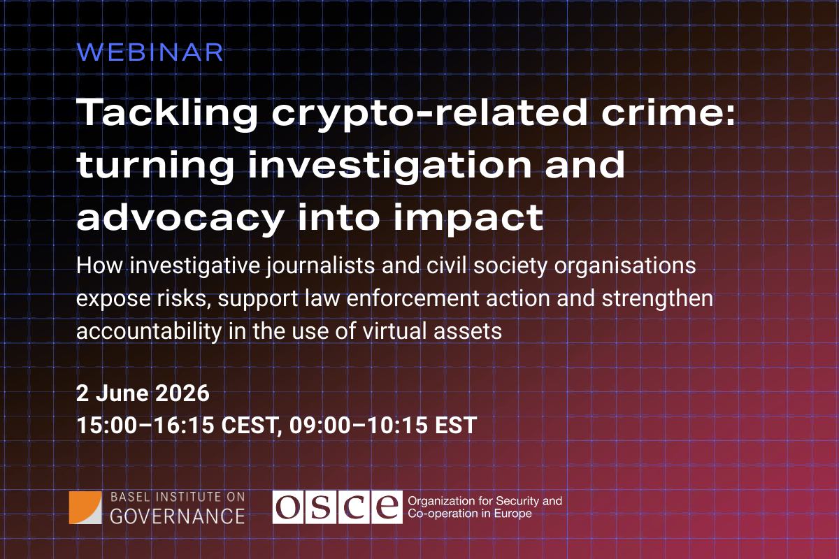 Tackling crypto-related crime: turning investigation and advocacy into impact