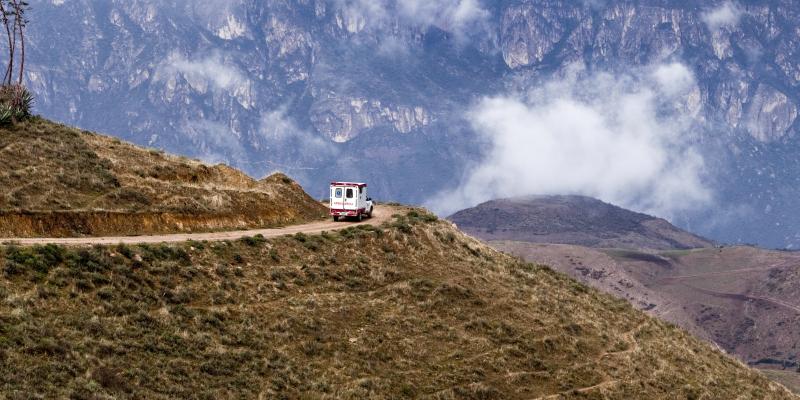 Peru Ambulance in the mountains