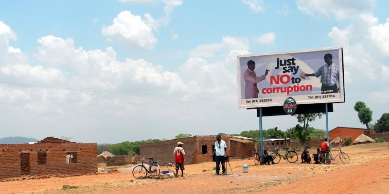 Say no to corruption poster, Zambia