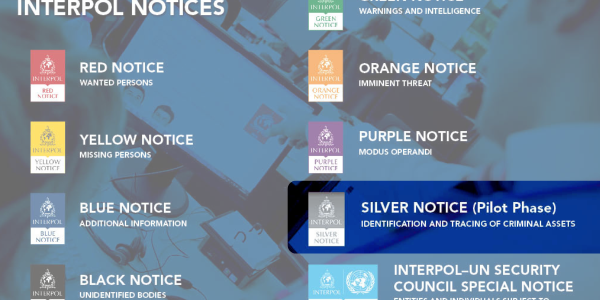 Interpol Notices graphic with Silver Notice highlighted