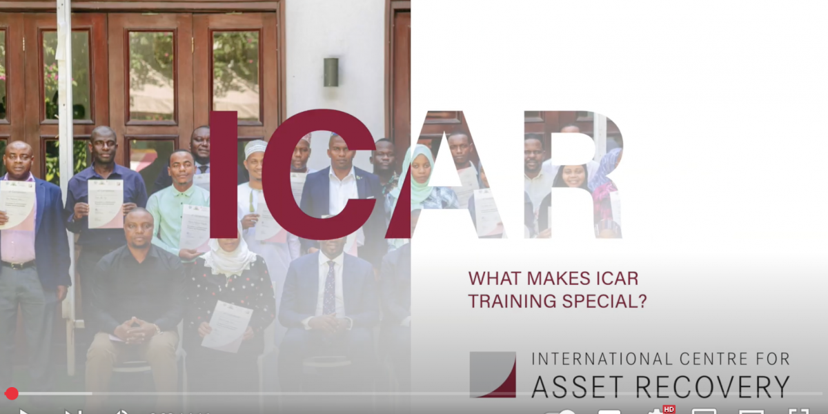 Screenshot of ICAR training video - opening slides