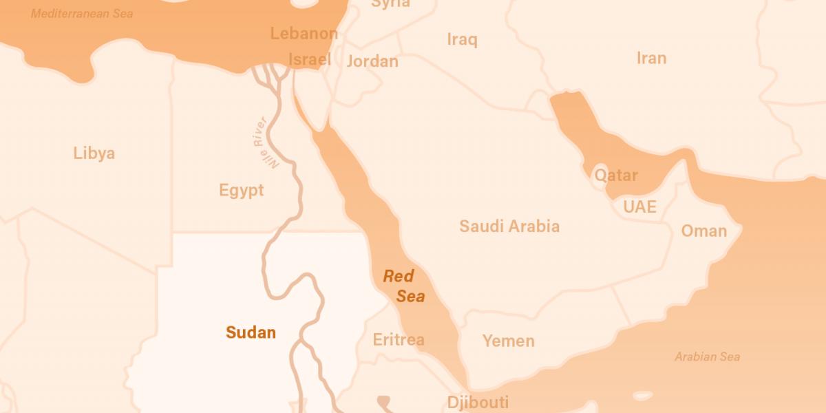 Sudan and regional map