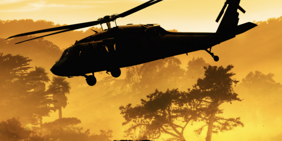 Air Support Army Helicopter View by ninjaMonkeyStudio from Getty Images Signature