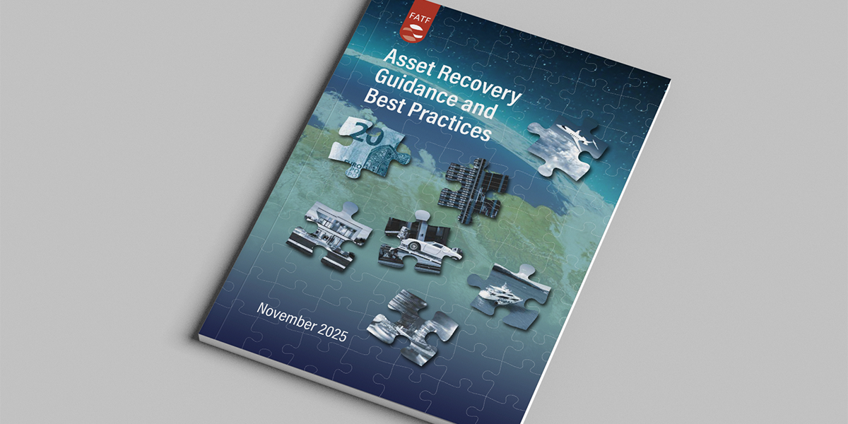 Mockup of FATF magazine on Asset Recovery Guidance and Best Practices