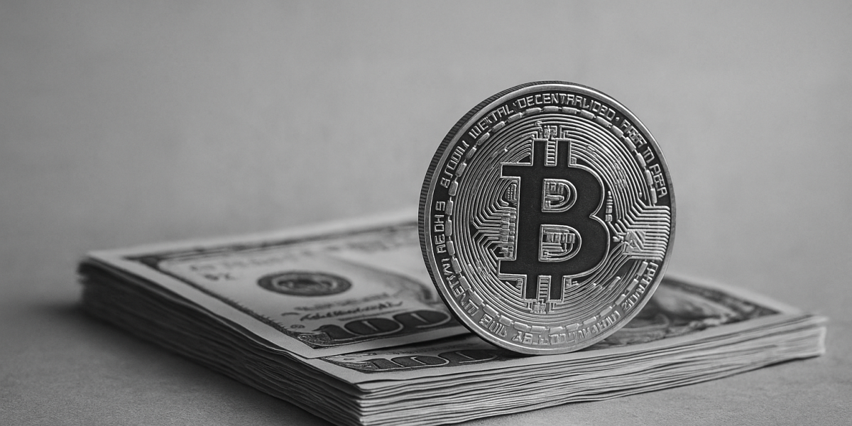 Bitcoin and cash image generated by ChatGPT