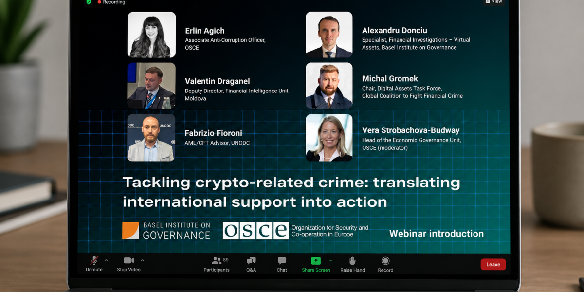 OSCE-Basel webinar - mockup of Zoom call