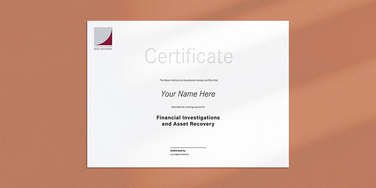 Certificate mock-up